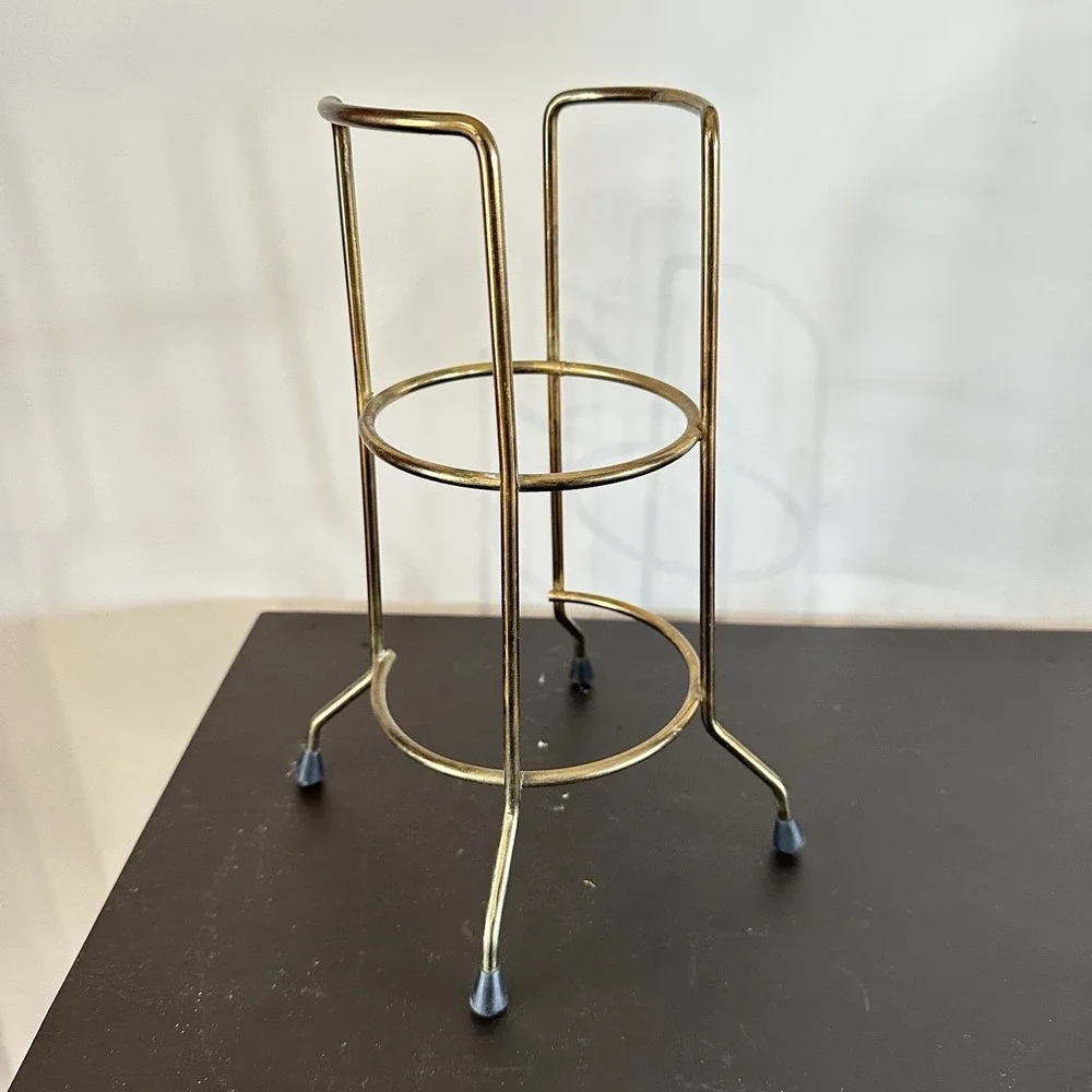 VTG Liquore Galliano Bottle Stand Gold‎ Metal 9.5